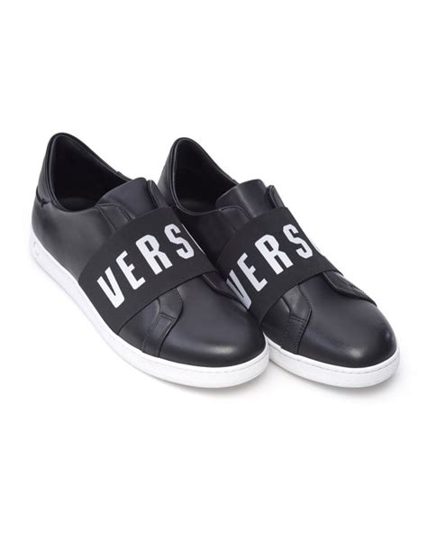 versace logo band sneakers|versace collection sneakers.